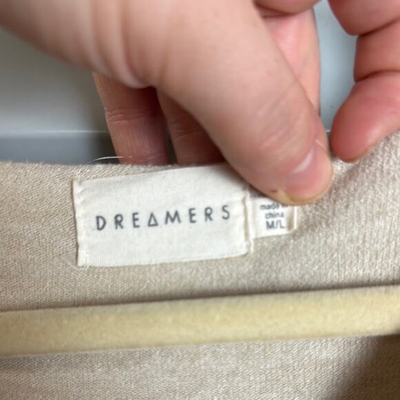 Dreamers Tan Oversized Tunic Blouse - Picture 2 of 9